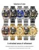 Binbang BINBOND Men's Luminous Waterproof Quartz Flywheel Watch - Genuine Business and Student Style, High-End Design.
