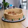 KNEW BUILT Euro Constrution Roma Colosseum Micro Mini Cuburi de Construcție concepute pentru Jucării Adulți Copii Colecție Arc de Triumf Louvre Mare