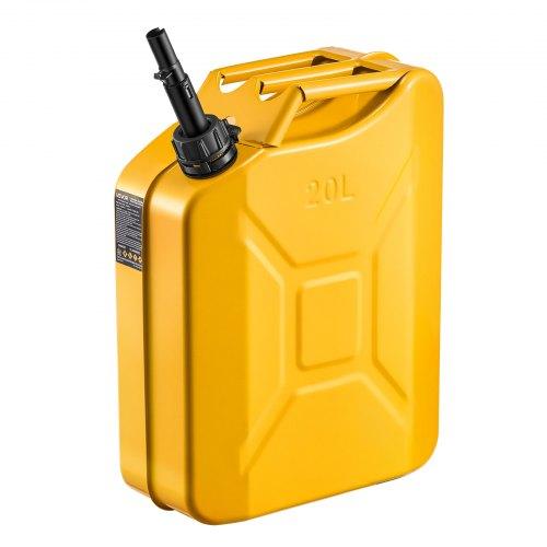 VEVOR Metal Fuel Container, 20 L, Fuel Jerry Can with Spout and Comfort Handle, 6 L/min Max Flow Rate