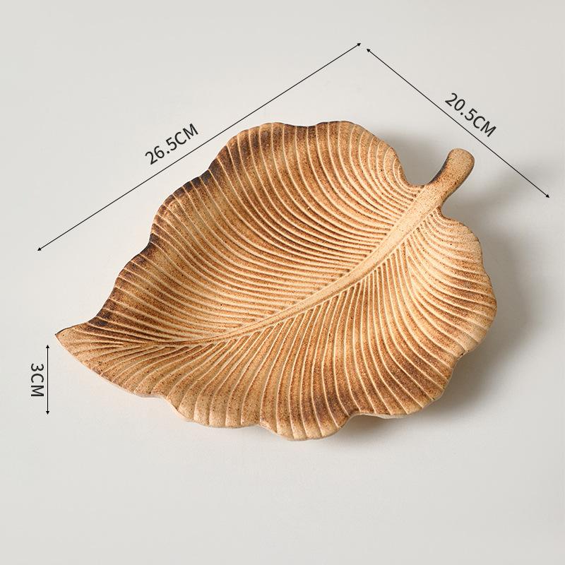 INS Nordic Gold-Toned Candy Snack Tray, Creative Serving Plate for Living Room Dining Table Decor