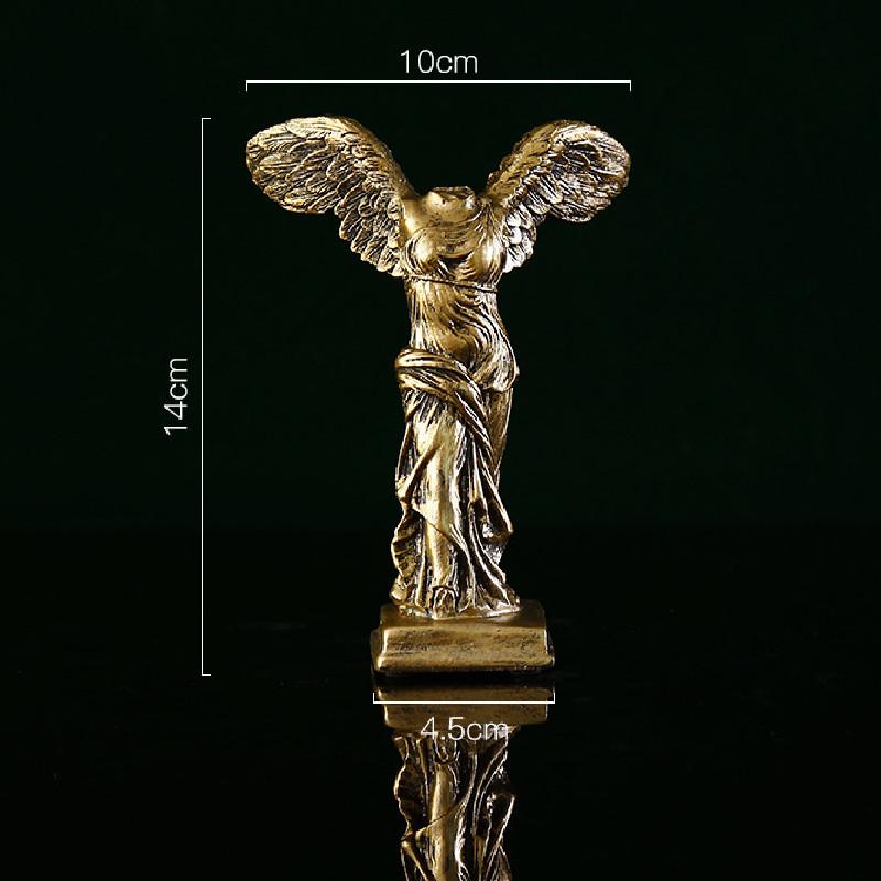 

Winged Victory Figurine Statue Victoria Sculpture Art Home Tabletop Decoration 14CM/5.51in