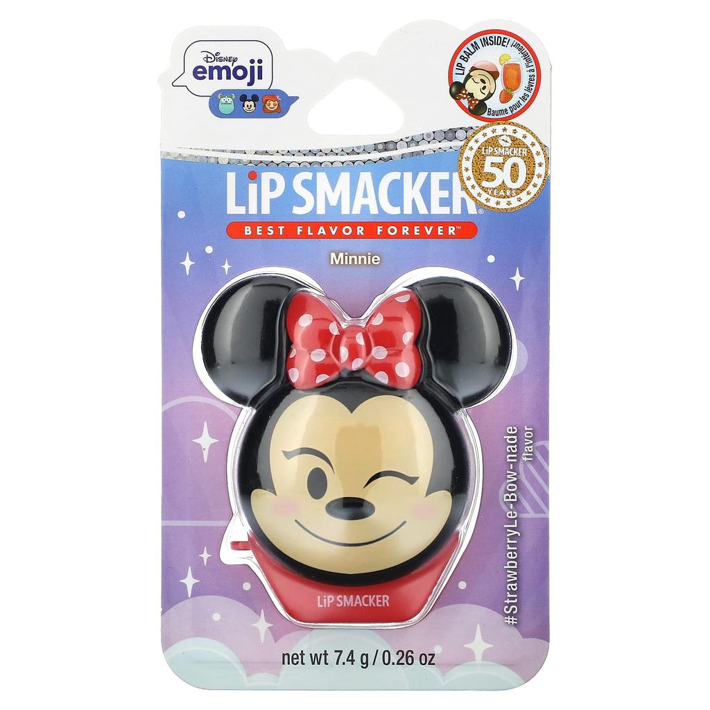 Lip Smacker, Disney Emoji Lip Balm, Mini, Strawberry Lebowade, 7.4g (0.26oz)