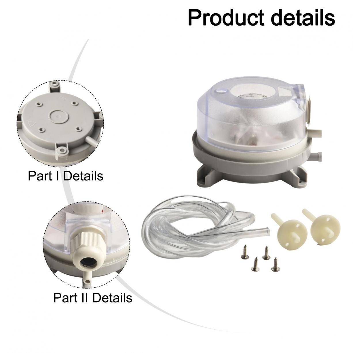 

101,5*65*56,5 мм Реле тиску 1 шт. Повітряний диференціал 50-500PA