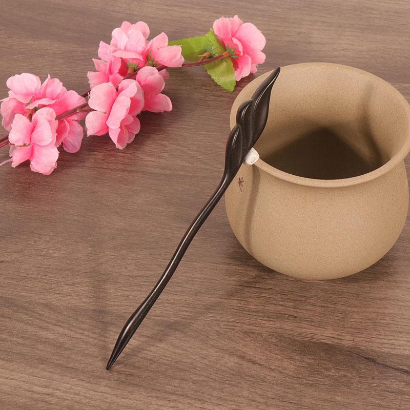 Retro Black Wood Bridal Hair Stick Handmade Fashion Simple Hair Pin for Women Wedding Anniversary Celebration
