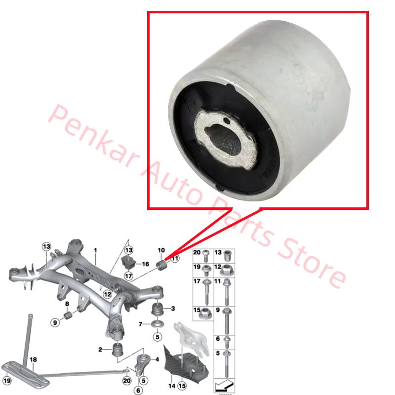 33316769376 Differential Mount Bushing For BMW E81 E87 E82 E88 F20 F21 F22 F23 E90 E91 E92 E93 F30 F31 F34 F35 F32 F33 F36 E84