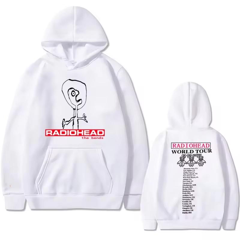 Rock Band Radiohead The Bends Graphic Hoodie Autumn Winter Men Women Vintage Oversized Hoodies Male Fashion Fleece Sweatshirts