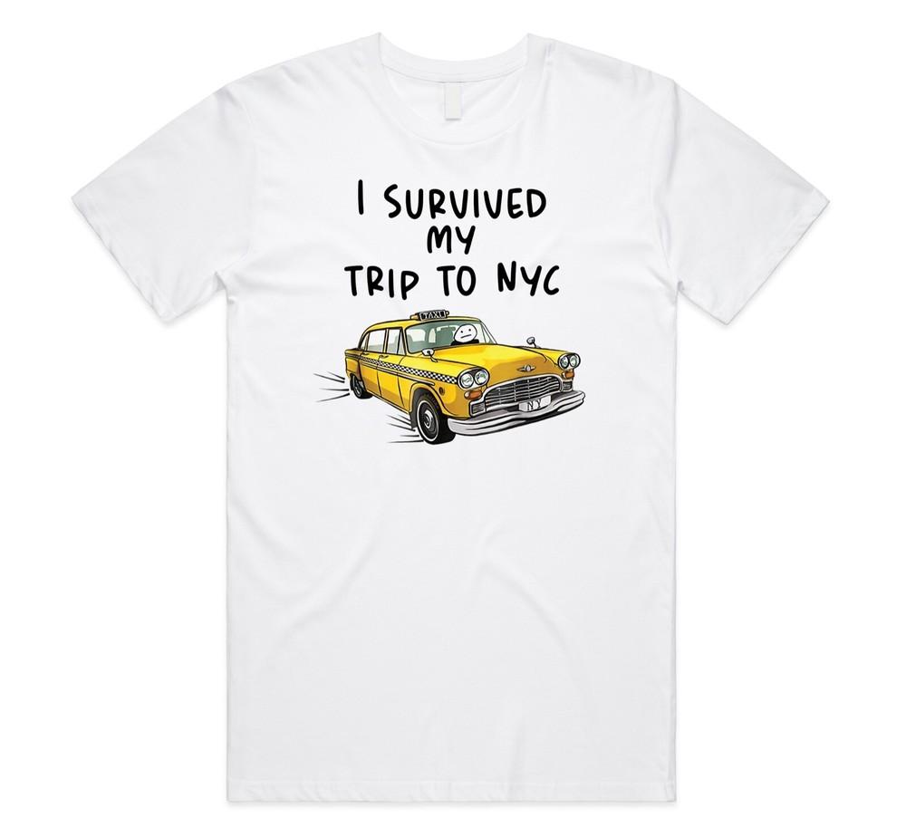 

I Survived My Trip To NYC T-shirt Tee Tom Holland Funny Gift Shirt Graphic Tee M