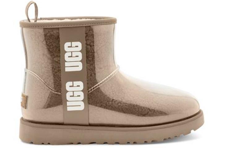 Women's Sneakers UGG Classic Clear Mini Large Logo Fleece Lined '' Women's