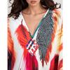 XITAO Contrast Color Printing Cartoon Women Dress GJ1207
