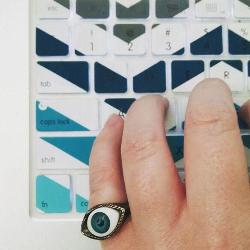 Retro Vintage Eye Rings Gothic Rings Exaggerated Punk Eyes Rings Jewelry for Men Women Fashion