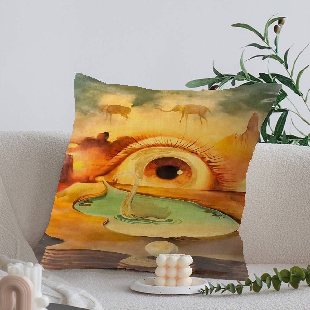 Surrealizm Słynne Dzieło Sztuki autorstwa Salvadora Dalego Poszewka na Poduszkę Prezent Dekoracja Domowego Biura Sypialnia Sofa Samochód Poszewka na Poduszkę etui x