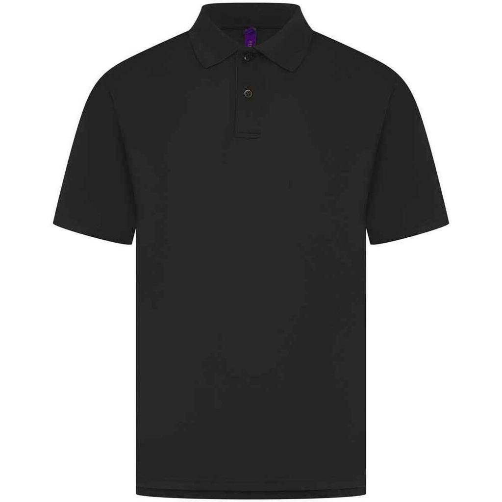 Henbury Mens CoolPlus Moisture Wicking Polo Shirt