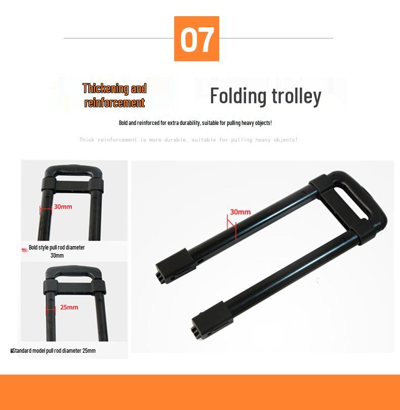 Compact 4-Wheel Folding Shopping Cart and Luggage Trolley