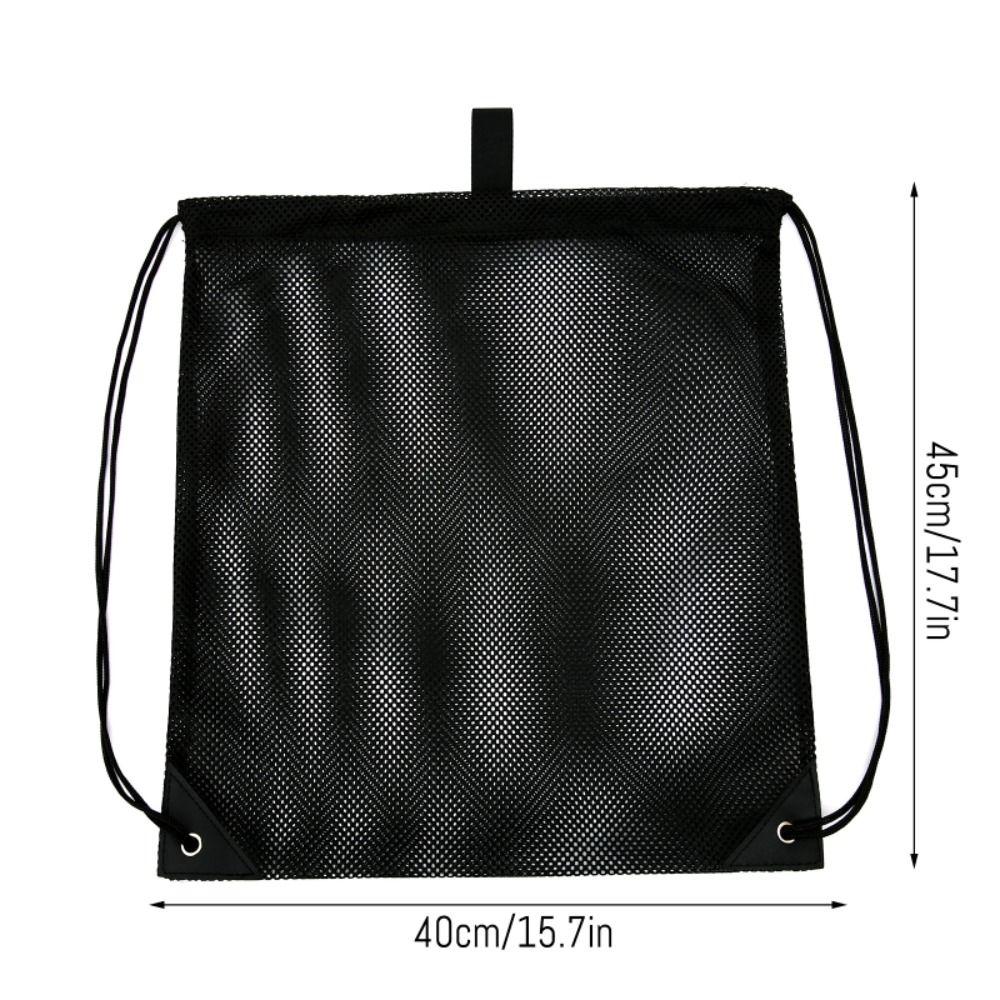 Basketball Storage Bag Shoulder Net Backpack Beach Use Bag Shoulder Bag Gym Sports Backpack Shopping Bag Drawstring Mesh Bags