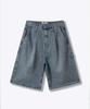 Descheuis Everyday Single-Pleat Carpenter Bermuda Denim Pants Vintage Blue (Type B)