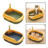 Cat Open Top Non- Litter Kitten Pan Detachable Rim Toilet W/ Container Accessories