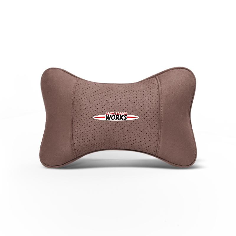 1pcs Car Headrest with Soft Suede Upholstery Valve Cap For BMW X1 X2 X3 X5 X4 X6 X7 iX3 F20 F10 F07 E70 E46 E90 E92 E60 E39