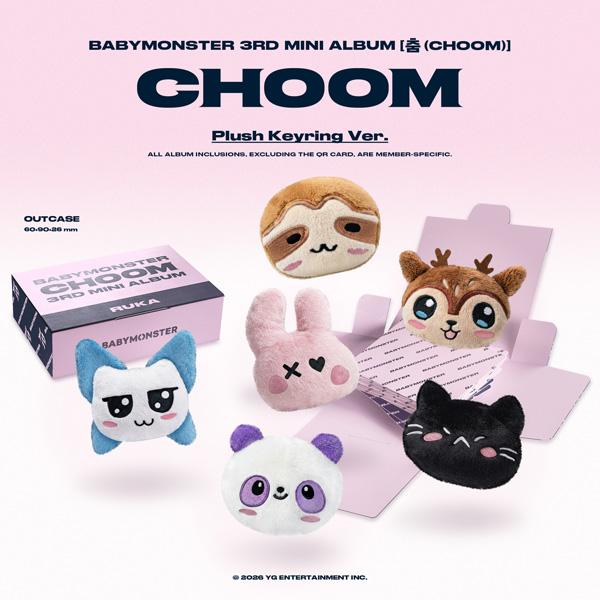 BABYMONSTER - 3rd MINI ALBUM [CHOOM] Plush Keyring Ver.