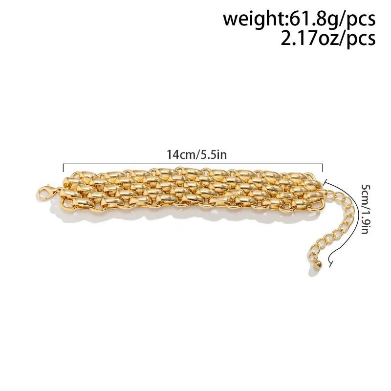 Chain Fashion Casual Accessories Stylish Exaggerated Necklace Necklace Bracelet Suit