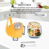 304 Stainless Steel Compartment Lunch Box 3 Compartment Thermal Lunch Box  For Office