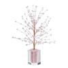 Natural Crystal Raw Stone Wire-wrapped Fortune Tree Ornament Living Room Tabletop Office Desk Wishing Tree Decoration Stand
