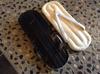 Edoten Geta Sandals with Tire Soles and Corn Straps, White Straps, Made In Japan, Size M