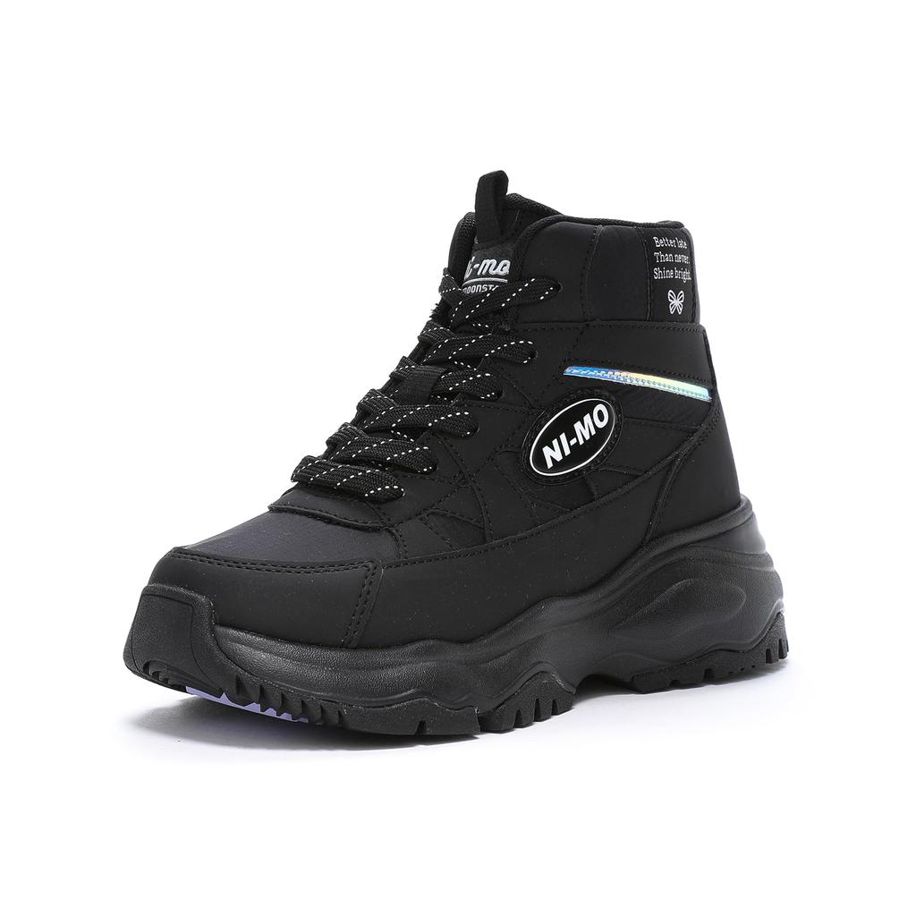 Moonstar NM WPJ024 Sneakers for 2E Girls, Black, 21.0 cm,