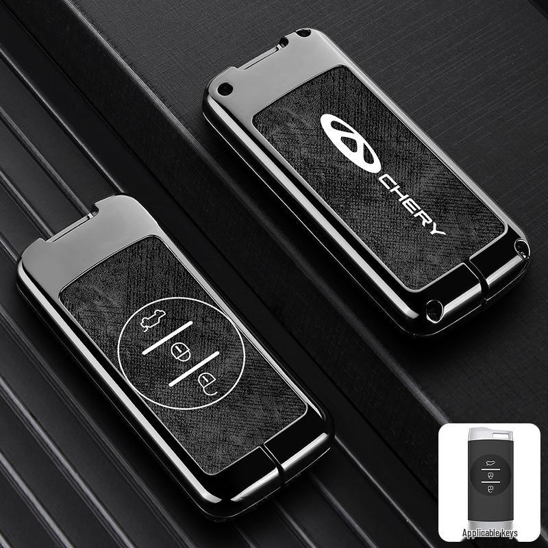 Zinc Alloy Key Shell Covers for Chery, Tiggo 8, 7 Plus - Full Coverage, 5x Anti-Drop Protection