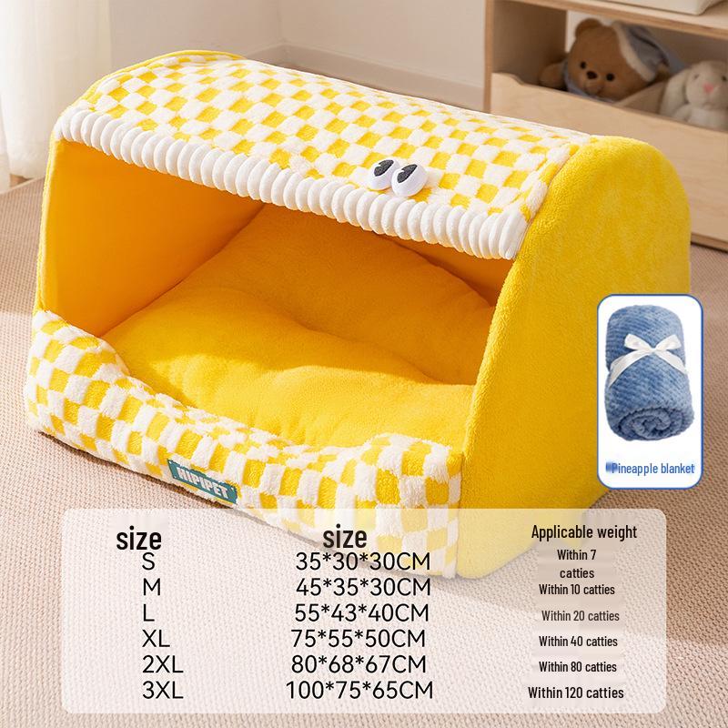 Autumn & Winter Deep Sleep Pet Bed for Large Dogs & Cats