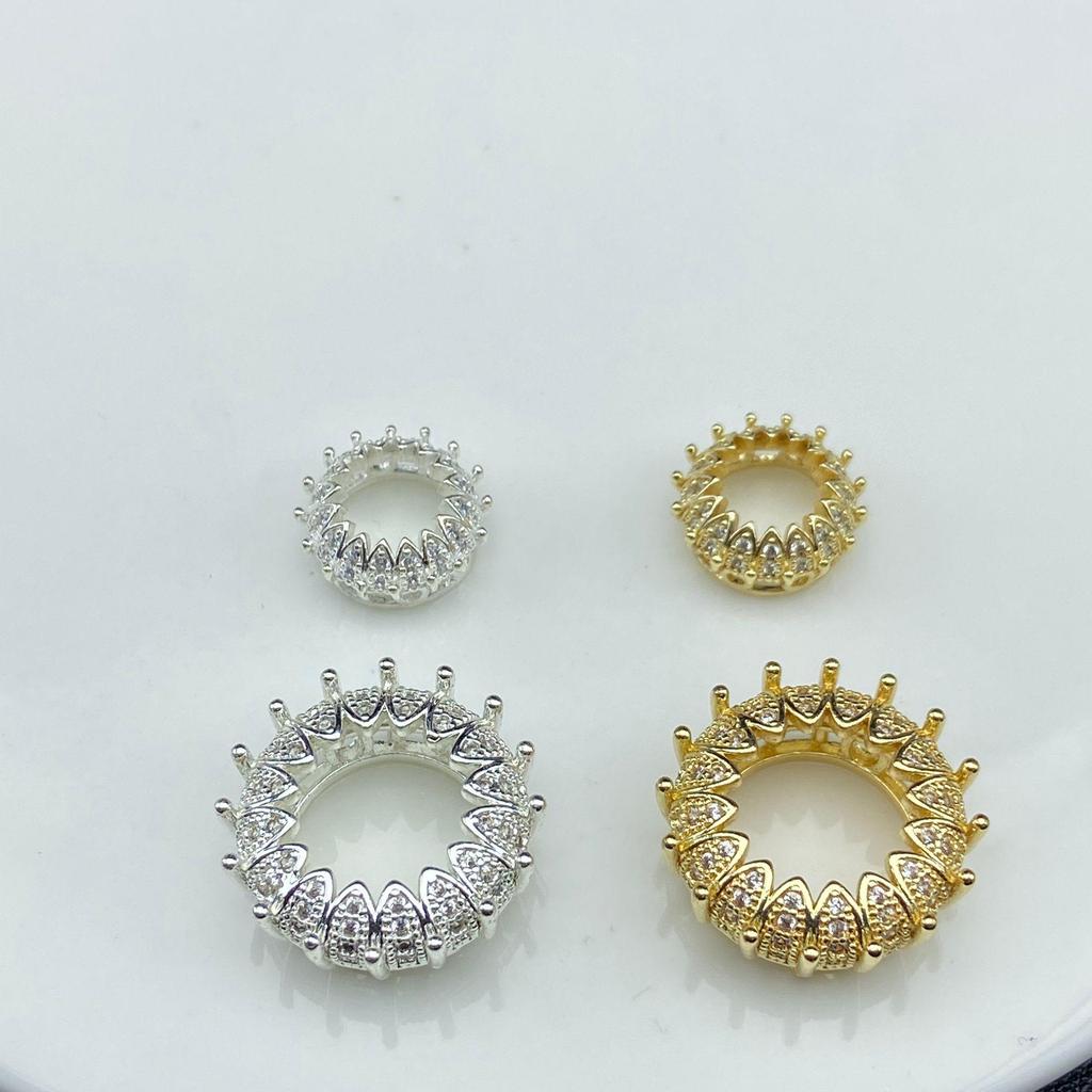 14k Gold Filled Sunflower Zircon Bead DIY Jewelry Accessories