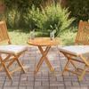 VidaXL Table Top Solid Teak Wood Round 2.5 Cm 60 Cm