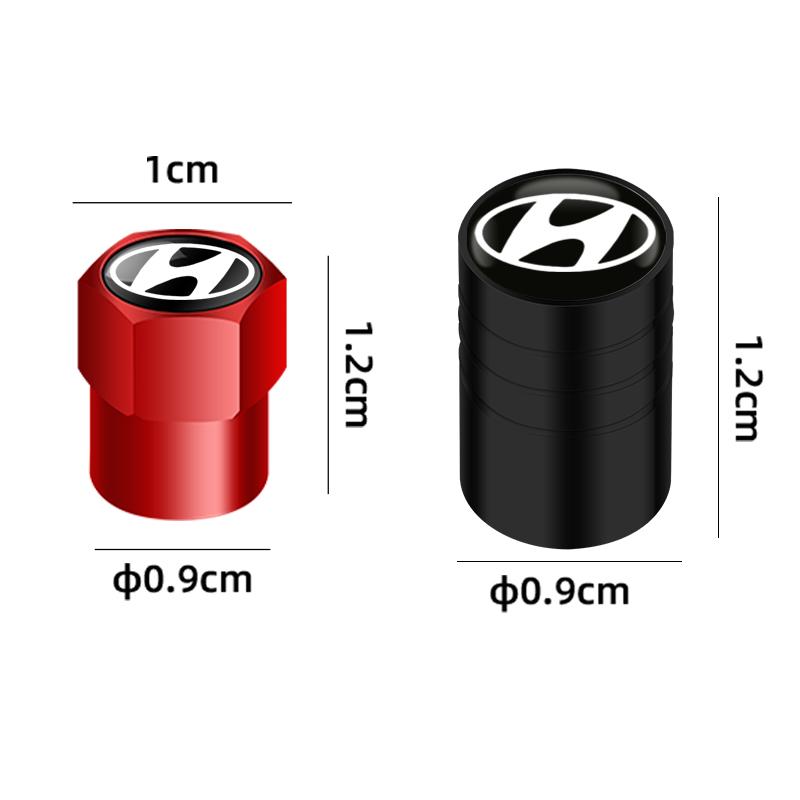 Car Tire Valve Stems Cap Aluminum Tire Wheel Stem Air Valve Cap For Hyundai Tucson Solaris I30 Creta Ix35 I40 IX20 Veloster R2