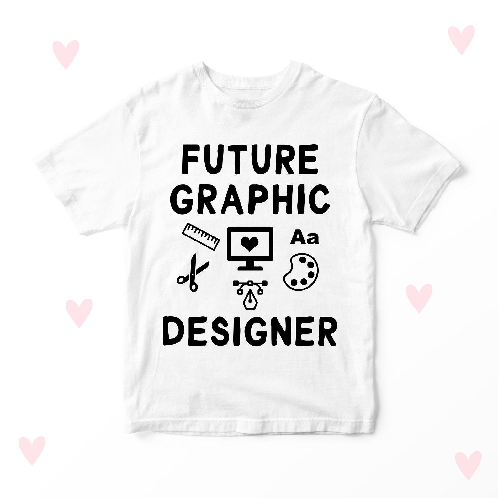 Graphic Designer Kids T-shirt Future Job Funny Boys Girls Mini Me Clothing Gifts 140
