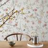 Fresh Pink Floral PVC Peel And Stick Wallpaper Elegant Beautiful Self Adhesive Wall Contact Paper Waterproof TV Background