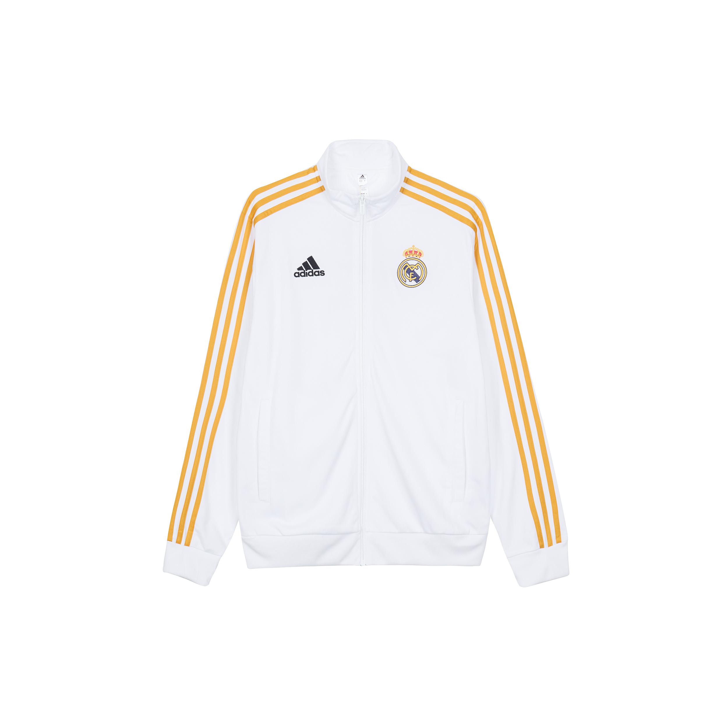 

New Adidas Real Madrid C.F Jacket Men s White HY0618 S