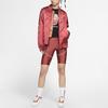 Nike Sportswear Synthetic-Fill Satin Solid Color Warm Cotton Baseball Collar Jacket Winter Women jackets Sandalwood-Red CU3664-617