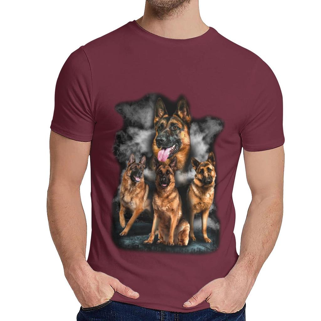 Unisex T Shirt German Shepherd Dog Quality Cotton Fashion Round Collargraphic Print T Shirt