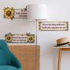 "English Slogan Sunflower Bedroom Living Room Home Background Beautification and Decoration Wall Stickers