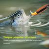 4 STÜCKE 13g Bleistift Schwimmender Köder Propellerstruktur Realistischer Köder Propeller Wasseroberflächen Traktor zum Angeln