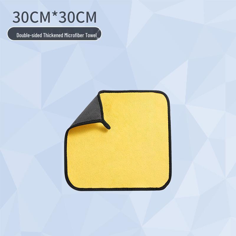 Ręcznik do mycia samochodu z koralowej mikrofibry o wysokiej gęstości – Miękki, Gruby, Dwustronny, Duży rozmiar.