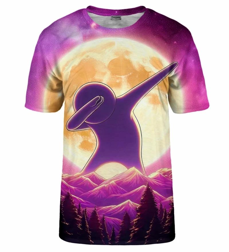 Summer Round Neck 3D Psychedelic Space & Art Print Top Fashionable Casual Short Sleeved Men's T-shirts