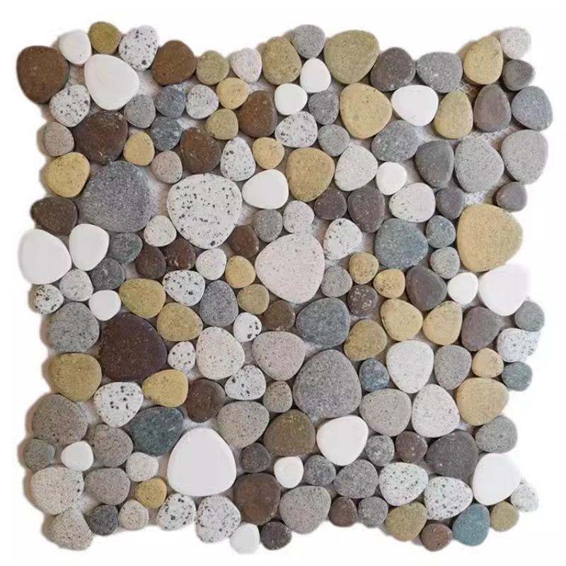 1 Stück 30x30cm Keramik Kiesel Mosaik Fliesen Spa Pools Fischteiche Badezimmer Anti-Rutsch Verschleißfest Boden Wand Dekor Fliesenblatt
