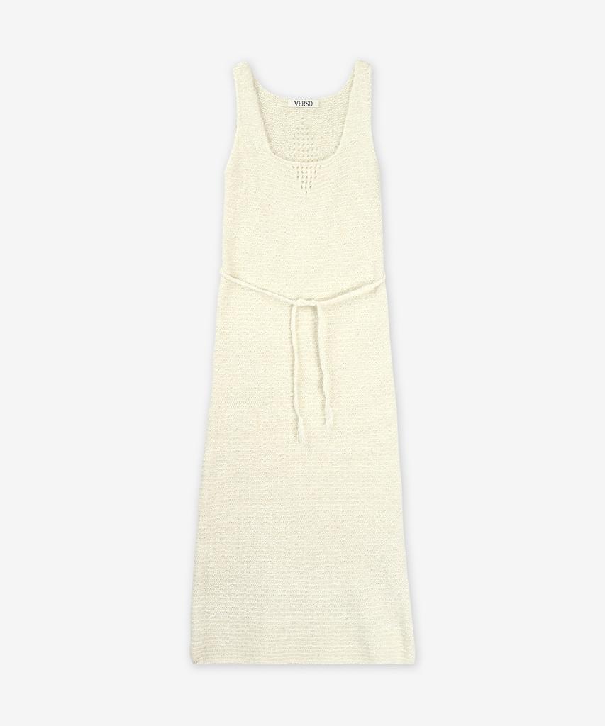 Beleuso Alpaca Hand-Made Dress - Snow White / Vrs24Fwkt019Snowwhite