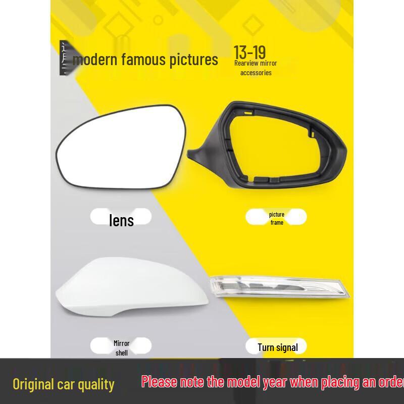 

LED Turn Signal Mirror Frame & Shell for Hyundai Mingtu 13-19 Non-Heated Lens - Right - Passenger