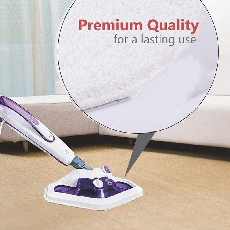 5 Pcs Microfiber Washable Mop Pad,Replacement Mop Parts for Polti Kit Vaporetto Steam Mop