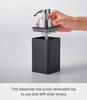 Yamazaki Jitsugyo Refill Dispenser Foam Type Black Tower Foam Type Detergent Dedicated Easy To Clean 5208 Approx. W7XD9.5XH17cm