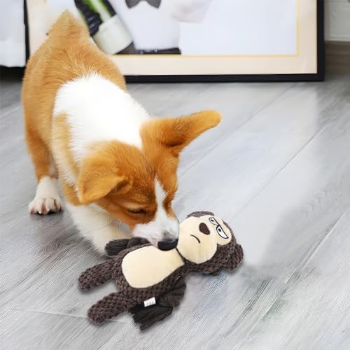 Dog Toys for Large Dogs, Durable Plush Squeaky Chew Toys, Interactive Puppy Teething Toys, Tough Chew Toys for Aggressive Chewers (Style 3)