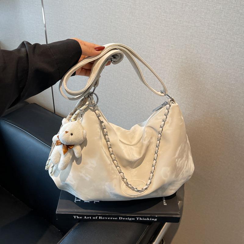 Large-capacity Bag Women's Summer New Versatile Niche Chain Shoulder Messenger Bag Pleated Dumpling Bag