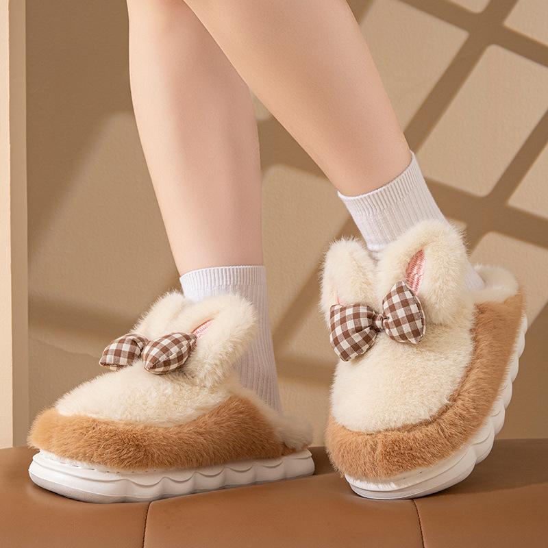 Cartoon cute cotton shoes autumn and winter indoor home warm and comfortable plush household cotton slippers