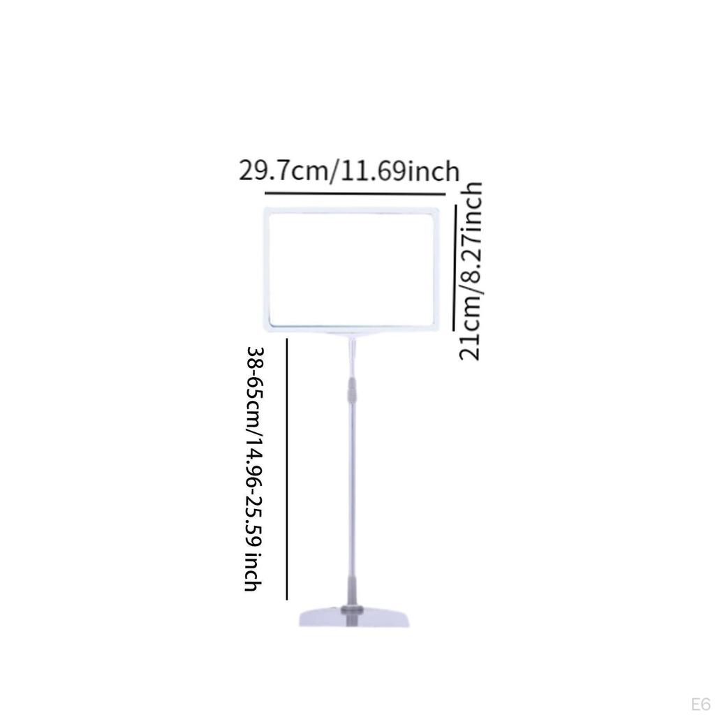 Justerbart skiltstativ gulvstativ Notat Gjenbrukbart, Butikkmerke, Allsidig ramme